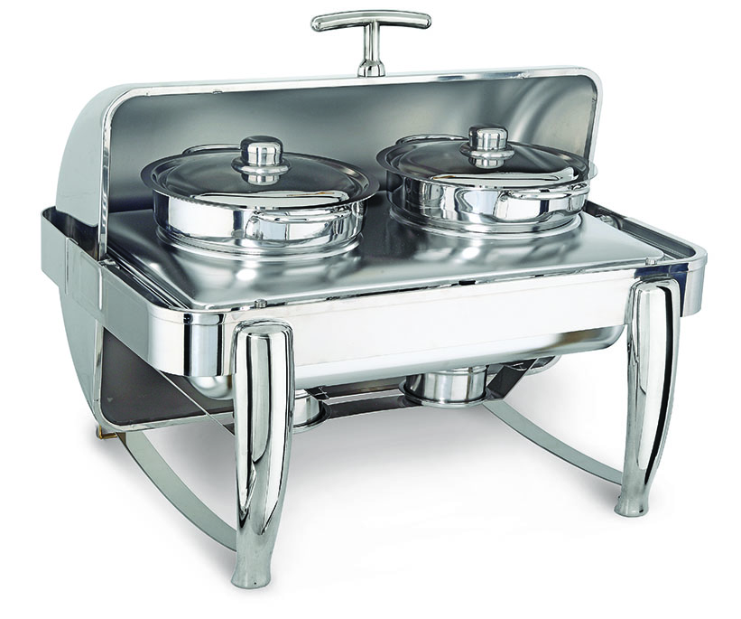 Chafing Dish Delux Roll Top Çift Çorbalık 2X4,5 Lt Jellı