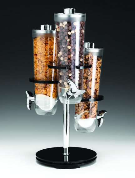 3 Lü Akrilik Standlı Döner Corflaks Aleti