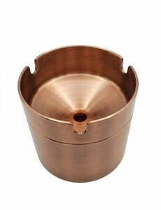 TEZEL SKOÇLU DUMANSIZ HAZNELİ KÜLLÜK (Ø:8 CM H:80 MM) PVD BAKIR